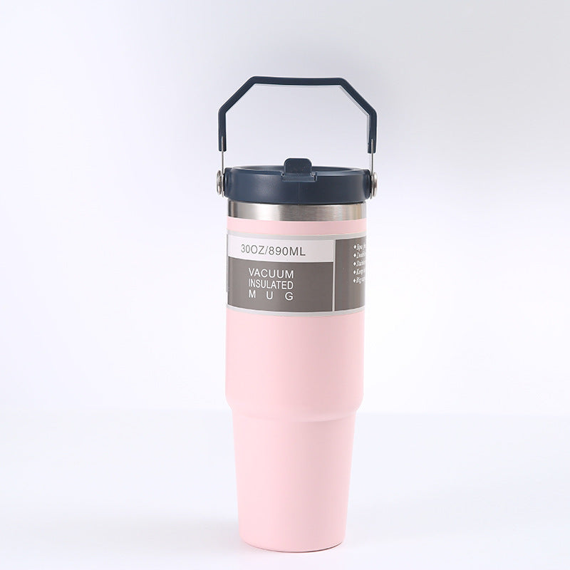 Tumbler-Becher Portabel Outdoor Edelstahl Thermobecher mit Tragegriff 20oz 600ml und 30oz 890ml