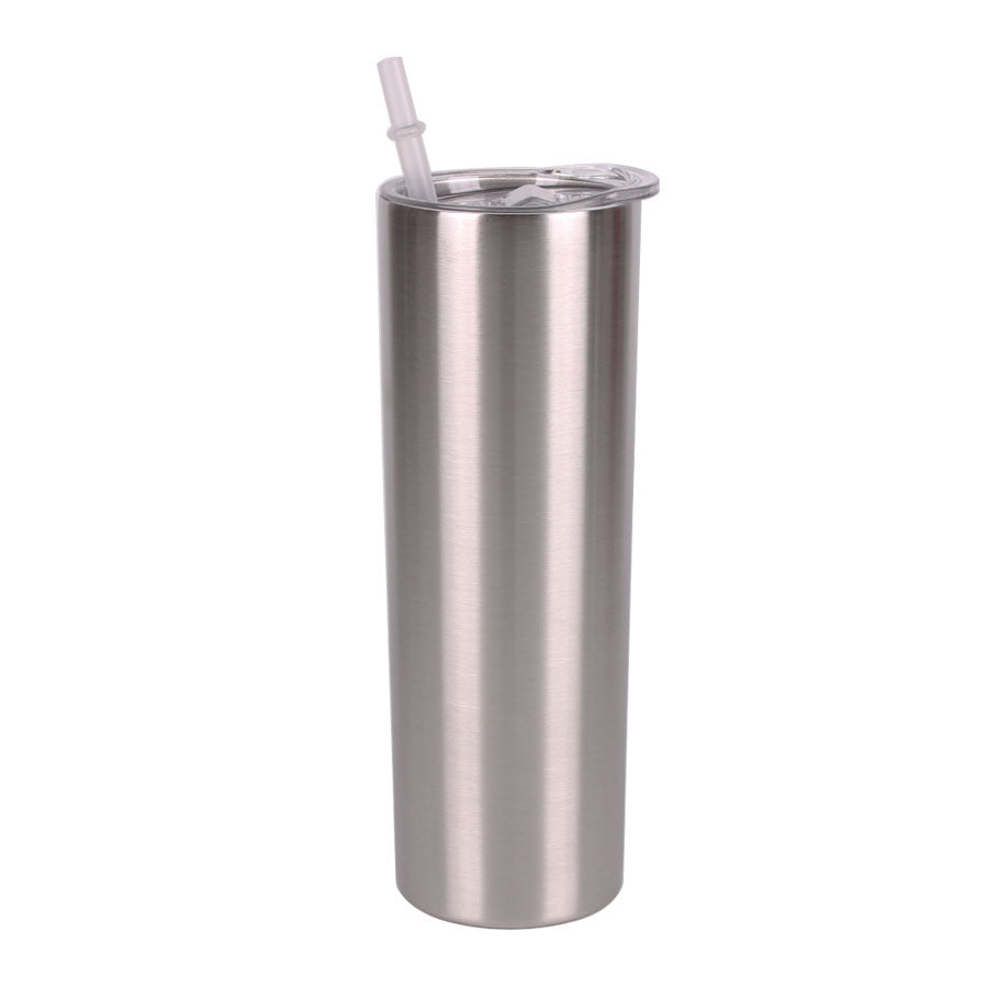 Tumbler-Becher Edelstahl Thermobecher mit Deckel und Strohhalm mit verschiedenen Designs 20oz 600ml