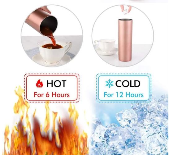 Tumbler-Becher Edelstahl Thermobecher mit Deckel und Strohhalm mit verschiedenen Designs 20oz 600ml