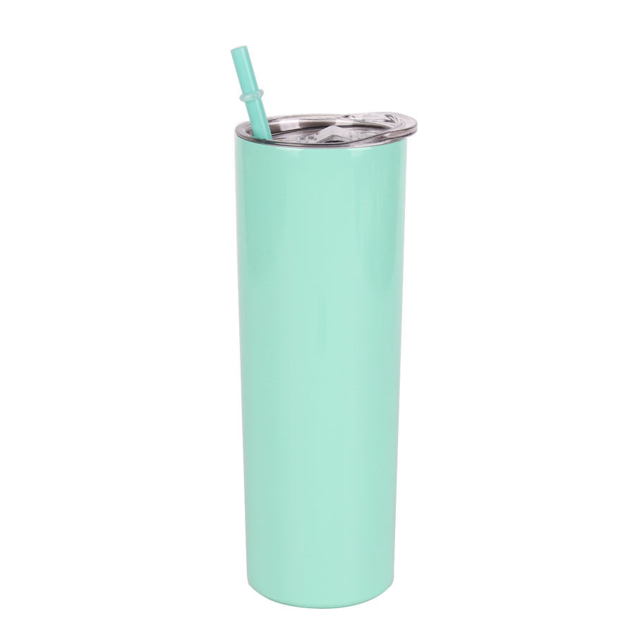 Tumbler-Becher Edelstahl Thermobecher mit Deckel und Strohhalm mit verschiedenen Designs 20oz 600ml