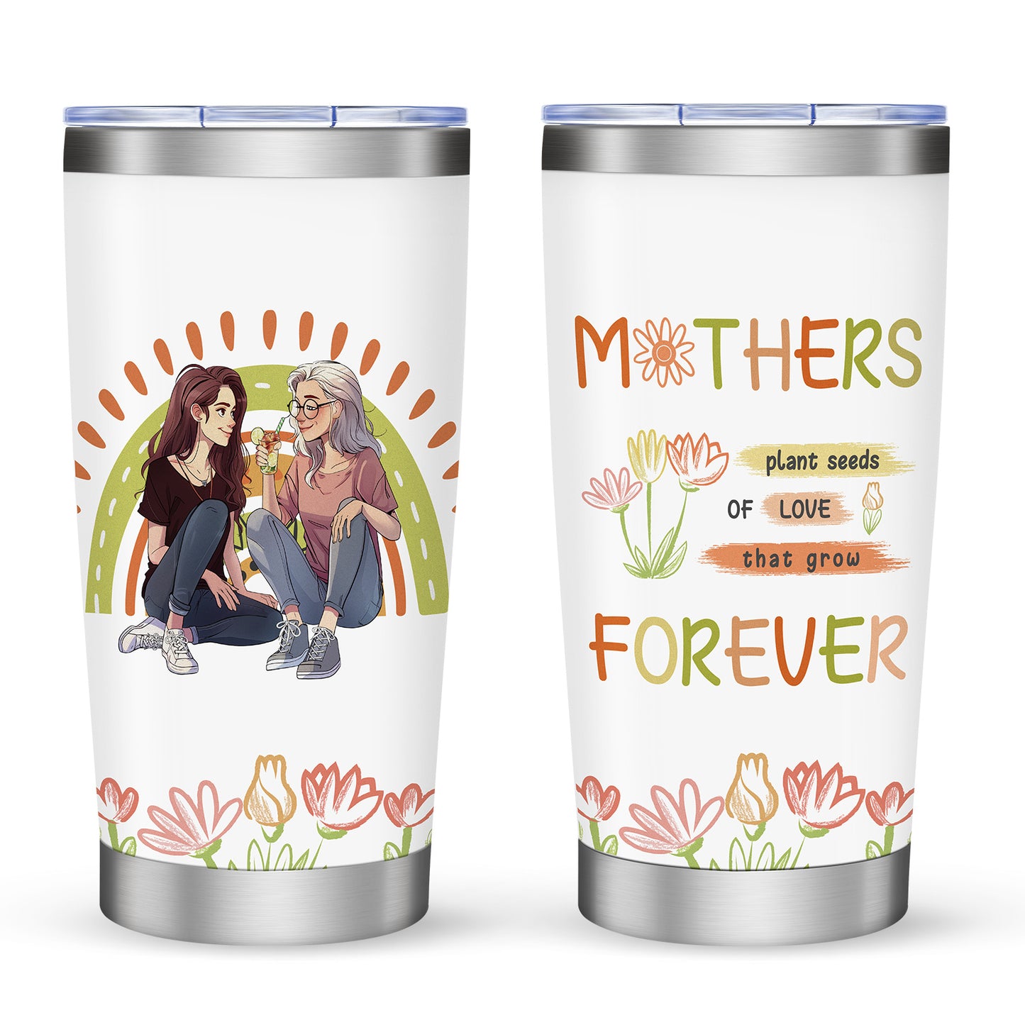 Tumbler-Becher Kaffeebecher Edelstahl Thermobecher mit Deckel mit verschiedenen Designs 20oz 600ml