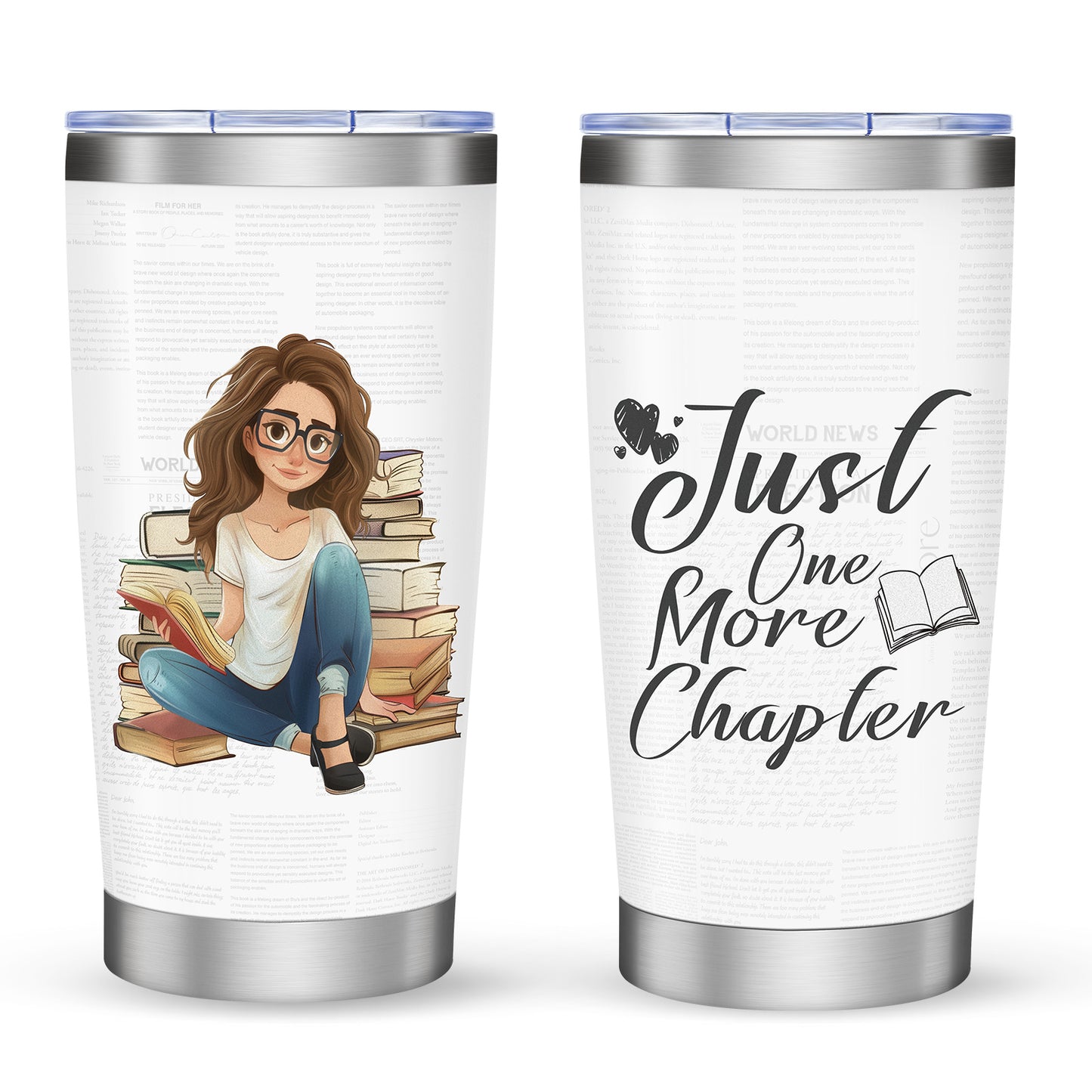 Tumbler-Becher Kaffeebecher Edelstahl Thermobecher mit Deckel mit verschiedenen Designs 20oz 600ml