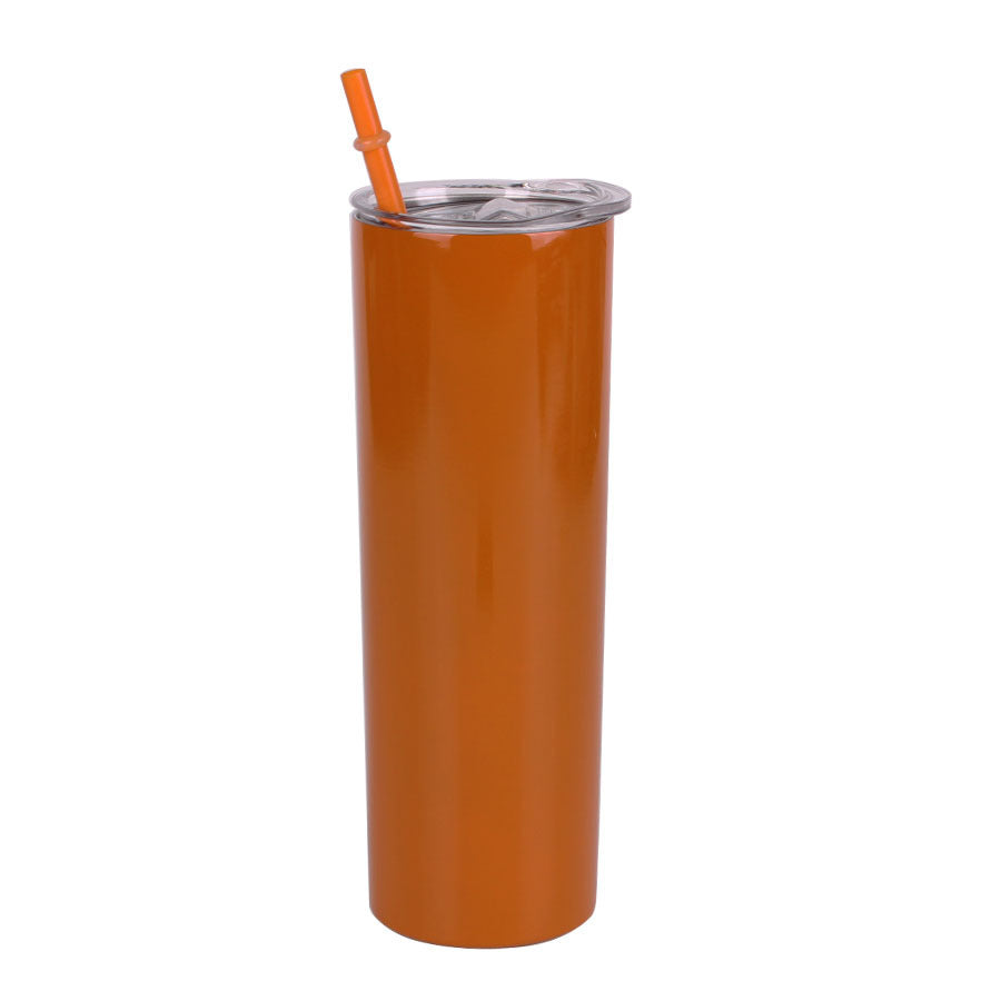 Tumbler-Becher Edelstahl Thermobecher mit Deckel und Strohhalm mit verschiedenen Designs 20oz 600ml