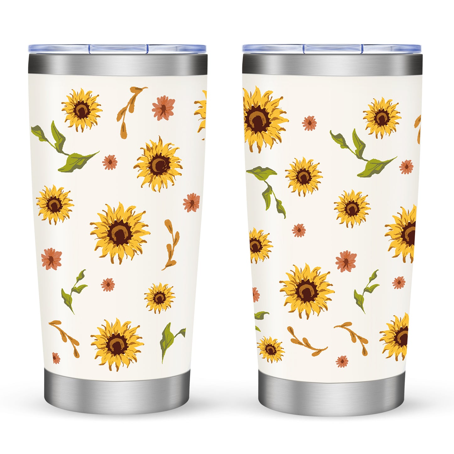 Tumbler-Becher Kaffeebecher Edelstahl Thermobecher mit Deckel mit verschiedenen Designs 20oz 600ml