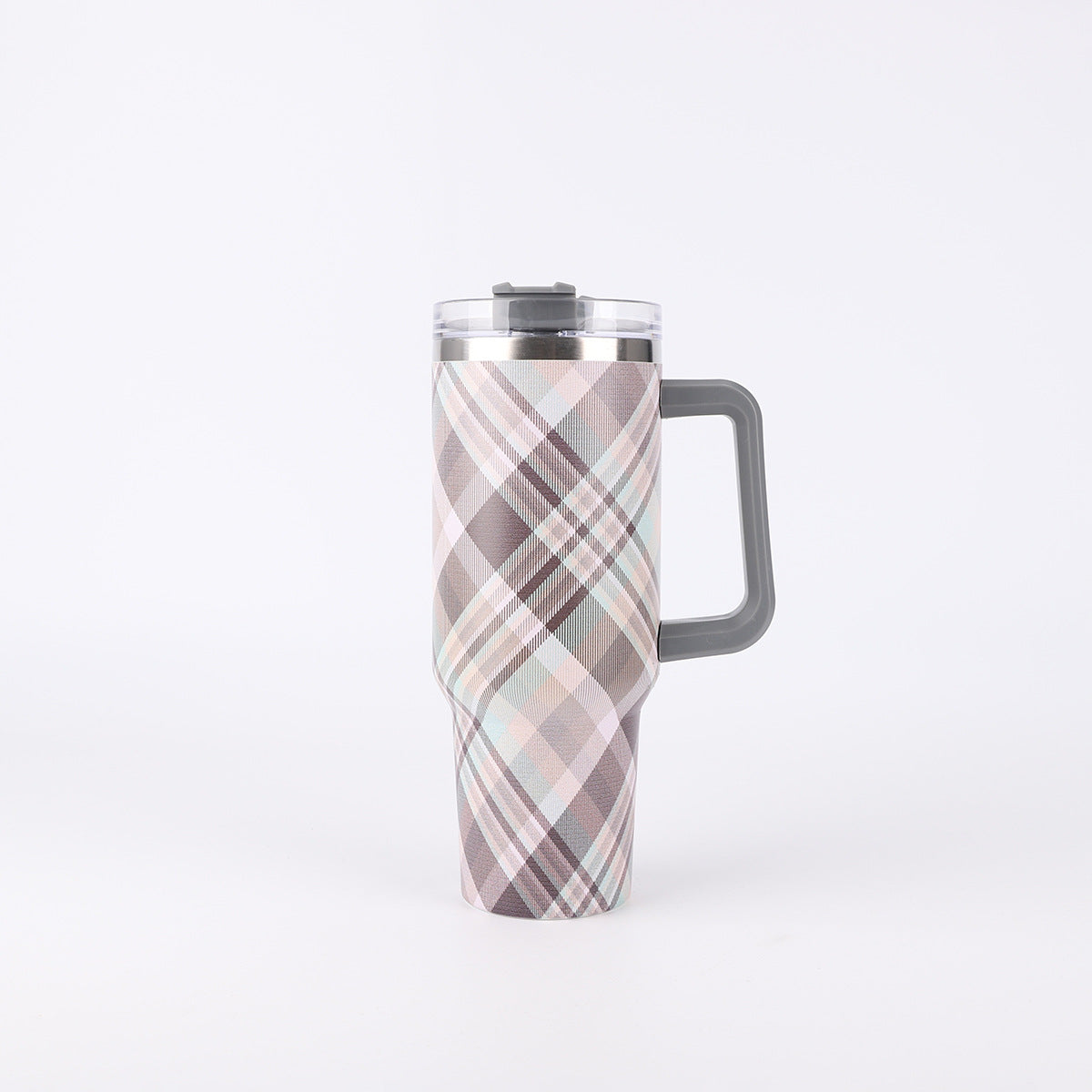 Tumbler-Becher Edelstahl Thermobecher mit Griff Deckel und Strohhalm mit verschiedenen Designs 40oz 1200ml