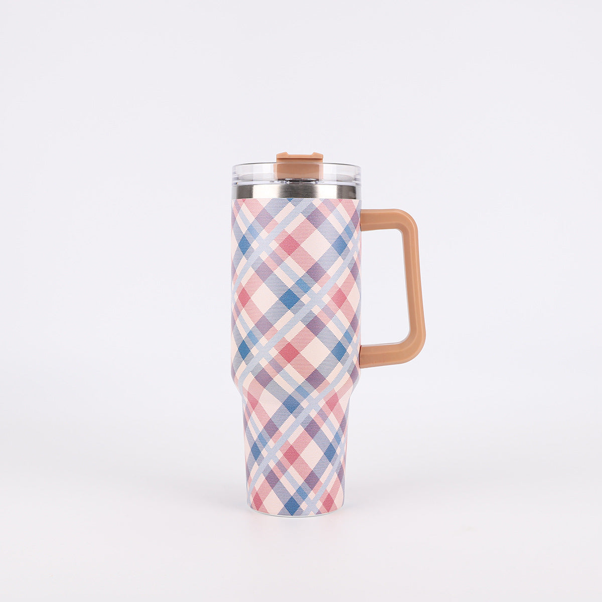 Tumbler-Becher Edelstahl Thermobecher mit Griff Deckel und Strohhalm mit verschiedenen Designs 40oz 1200ml