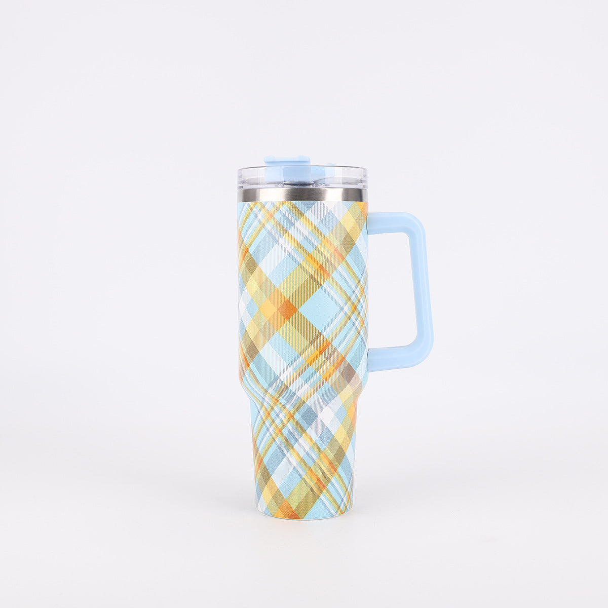 Tumbler-Becher Edelstahl Thermobecher mit Griff Deckel und Strohhalm mit verschiedenen Designs 40oz 1200ml