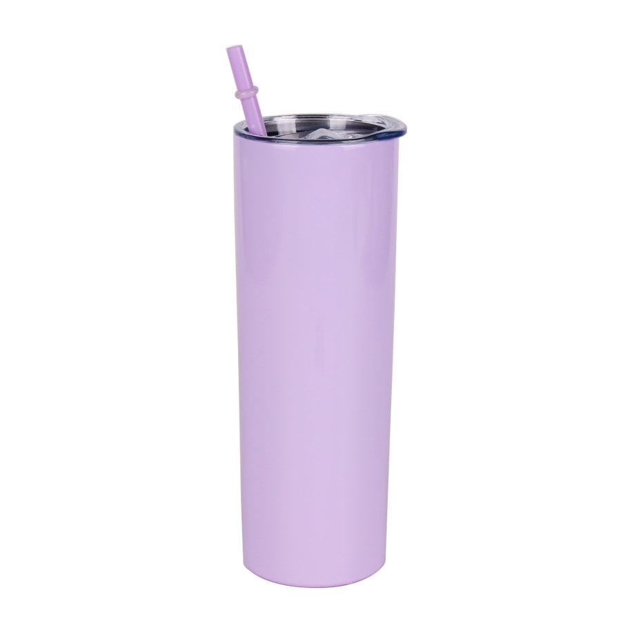 Tumbler-Becher Edelstahl Thermobecher mit Deckel und Strohhalm mit verschiedenen Designs 20oz 600ml