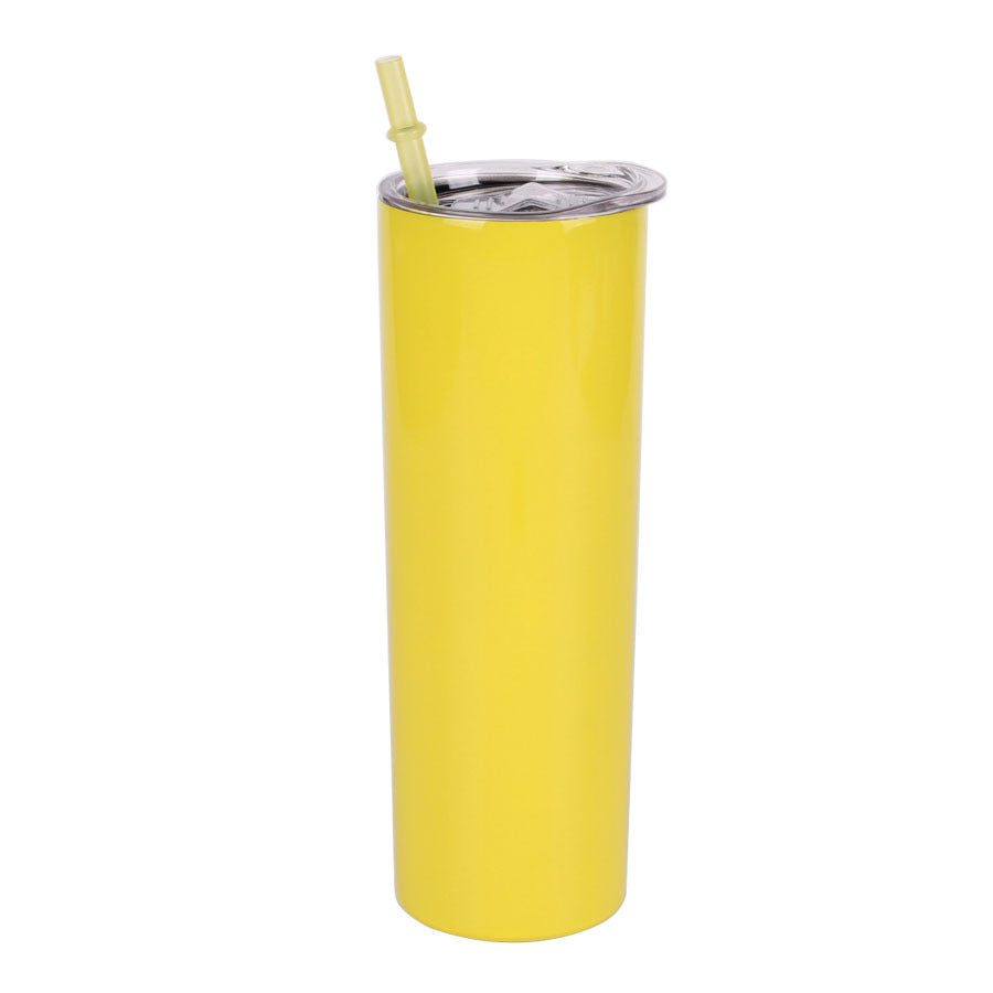 Tumbler-Becher Edelstahl Thermobecher mit Deckel und Strohhalm mit verschiedenen Designs 20oz 600ml