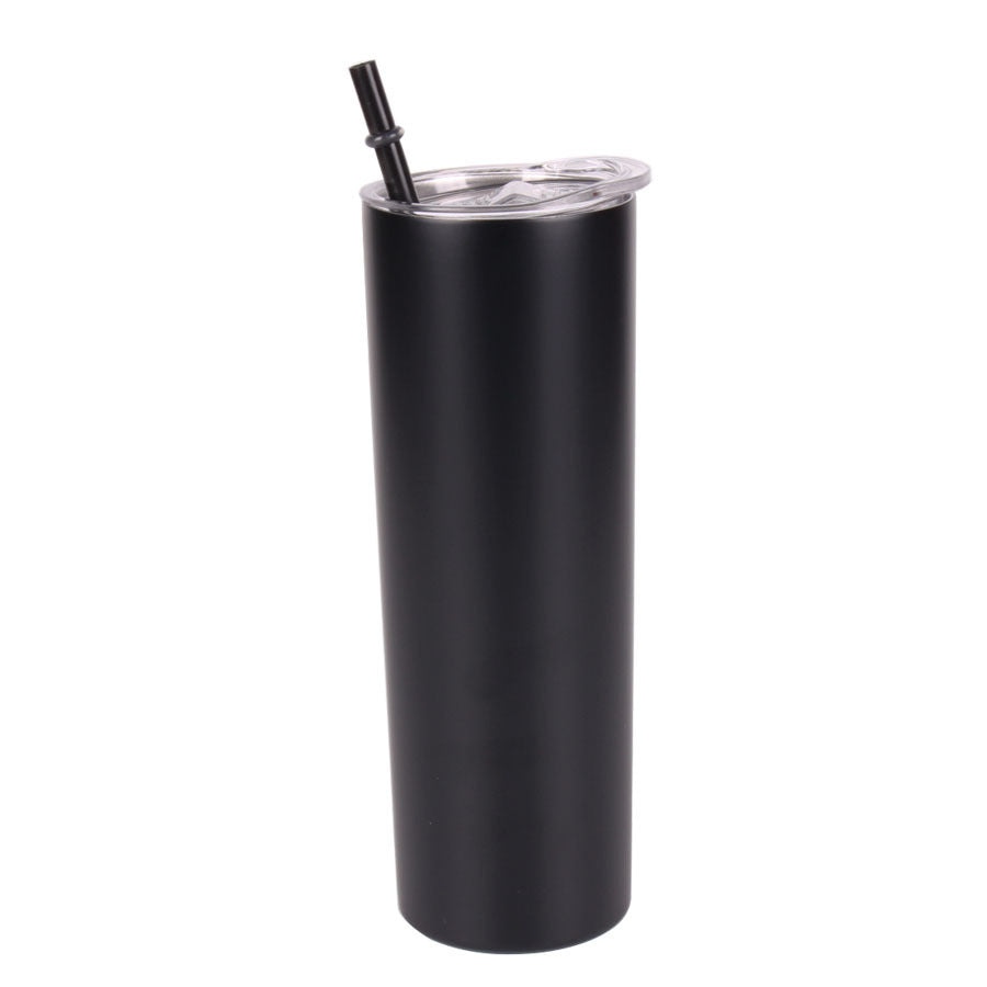 Tumbler-Becher Edelstahl Thermobecher mit Deckel und Strohhalm mit verschiedenen Designs 20oz 600ml