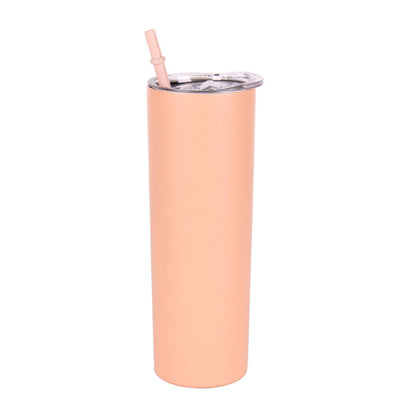 Tumbler-Becher Edelstahl Thermobecher mit Deckel und Strohhalm mit verschiedenen Designs 20oz 600ml