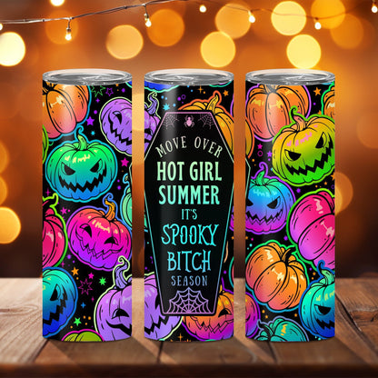 Edelstahl Tumbler Thermobecher – Halloween Designs, doppelwandig & auslaufsicher für heiße und kalte Getränke 600ml