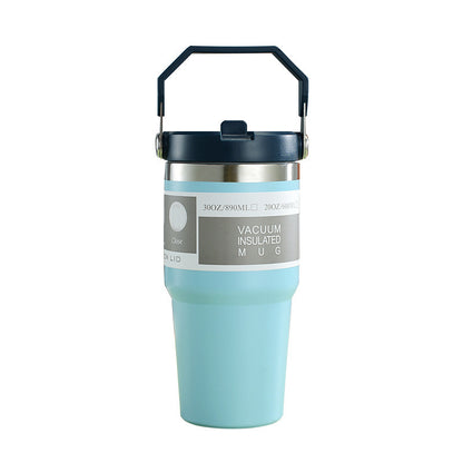 Tumbler-Becher Portabel Outdoor Edelstahl Thermobecher mit Tragegriff 20oz 600ml und 30oz 890ml