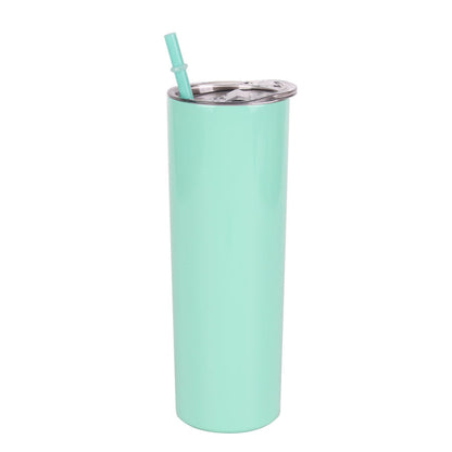 Tumbler-Becher Edelstahl Thermobecher mit Deckel und Strohhalm mit verschiedenen Designs 20oz 600ml