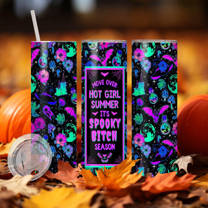 Edelstahl Tumbler Thermobecher – Halloween Designs, doppelwandig & auslaufsicher für heiße und kalte Getränke 600ml