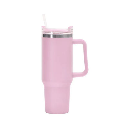 Tumbler-Becher Edelstahl Thermobecher mit Griff Deckel und Strohhalm Auslaufsicher 40oz 1200ml