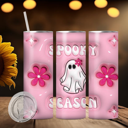 Edelstahl Tumbler Thermobecher – Halloween Designs, doppelwandig & auslaufsicher für heiße und kalte Getränke 600ml