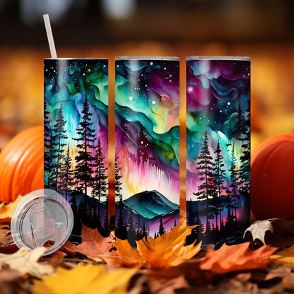 Edelstahl Tumbler Thermobecher – Halloween Designs, doppelwandig & auslaufsicher für heiße und kalte Getränke 600ml