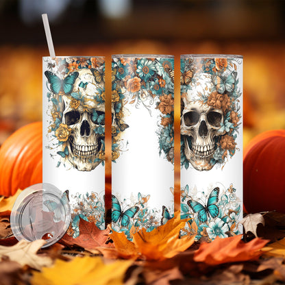 Edelstahl Tumbler Thermobecher – Halloween Designs, doppelwandig & auslaufsicher für heiße und kalte Getränke 600ml
