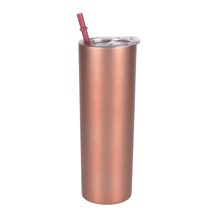 Tumbler-Becher Edelstahl Thermobecher mit Deckel und Strohhalm mit verschiedenen Designs 20oz 600ml