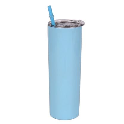 Tumbler-Becher Edelstahl Thermobecher mit Deckel und Strohhalm mit verschiedenen Designs 20oz 600ml