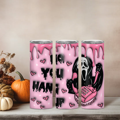 Edelstahl Tumbler Thermobecher – Halloween Designs, doppelwandig & auslaufsicher für heiße und kalte Getränke 600ml