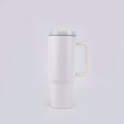 Tumbler-Becher Edelstahl Thermobecher mit Griff Deckel und Strohhalm mit verschiedenen Designs 40oz 1200ml