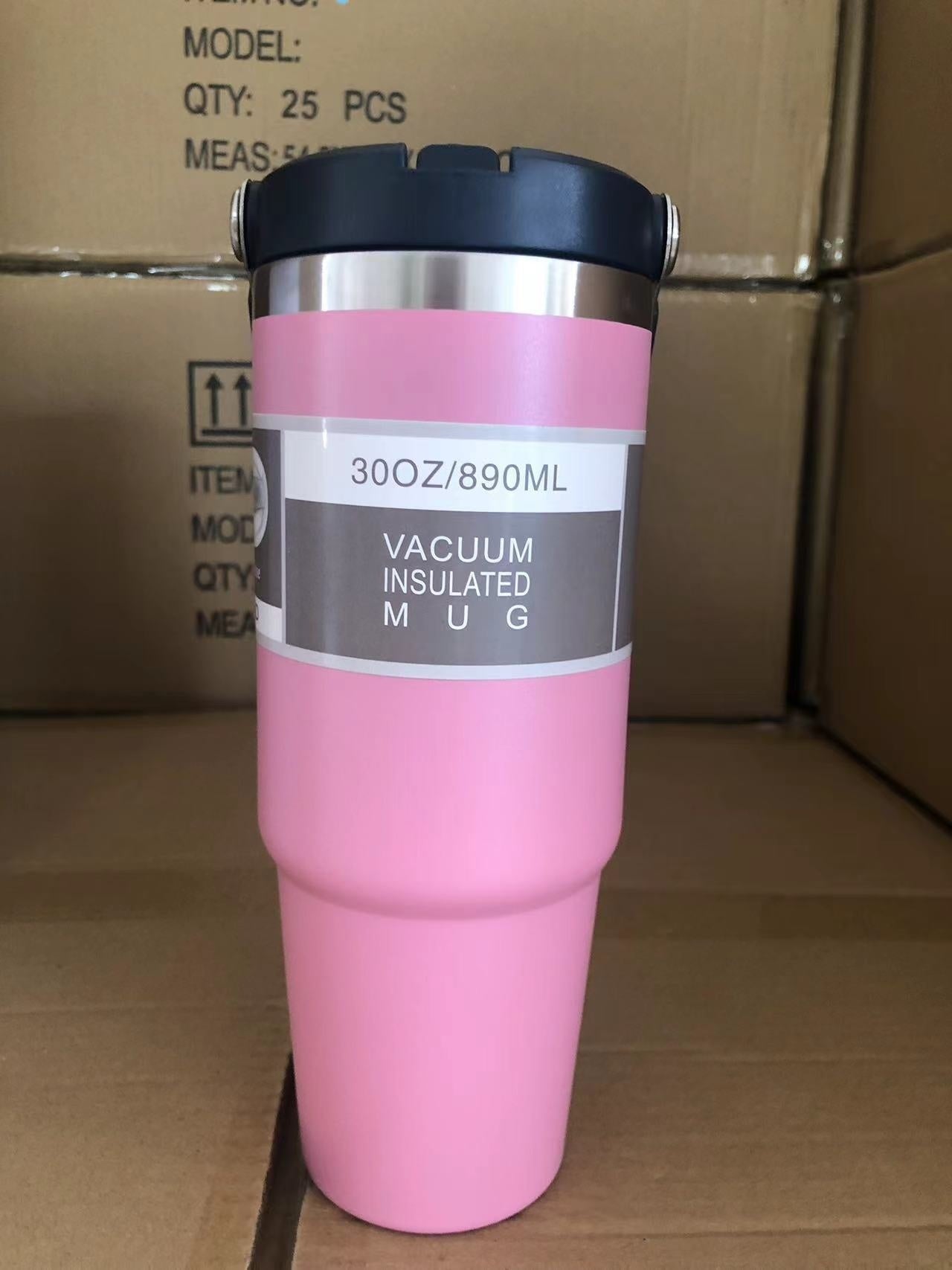 Tumbler-Becher Portabel Outdoor Edelstahl Thermobecher mit Tragegriff 20oz 600ml und 30oz 890ml