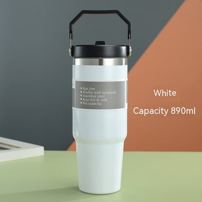 Tumbler-Becher Portabel Outdoor Edelstahl Thermobecher mit Tragegriff 20oz 600ml und 30oz 890ml